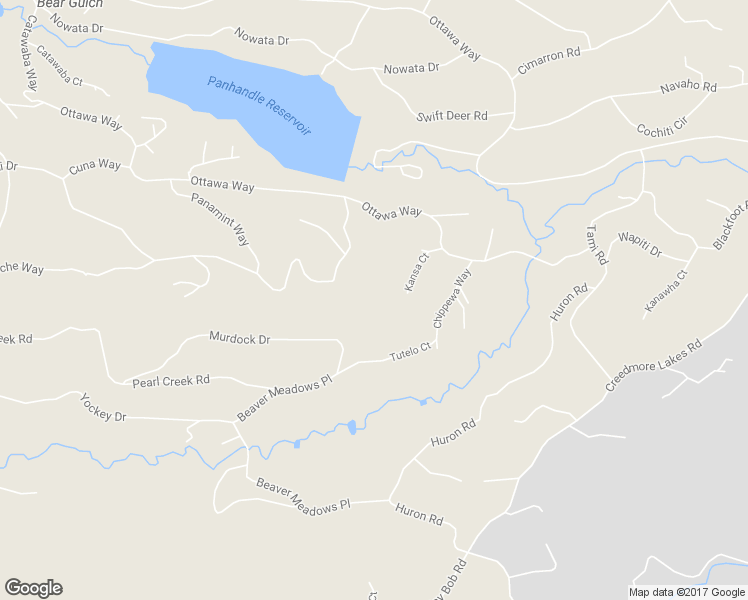 map of restaurants, bars, coffee shops, grocery stores, and more near 87 Kansa Court in Red Feather Lakes