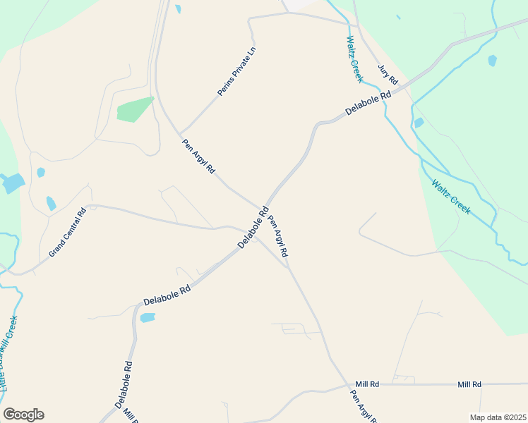 map of restaurants, bars, coffee shops, grocery stores, and more near 1901 Pen Argyl Road in Pen Argyl