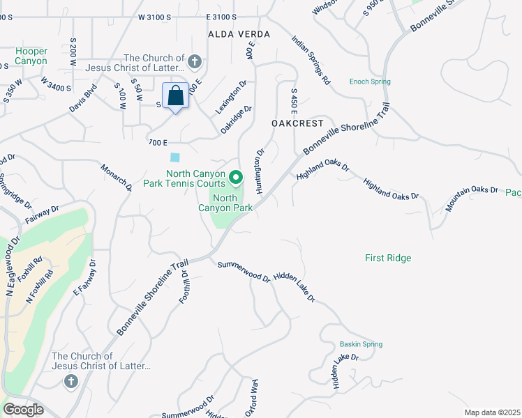 map of restaurants, bars, coffee shops, grocery stores, and more near 3893 South Bountiful Boulevard in Bountiful