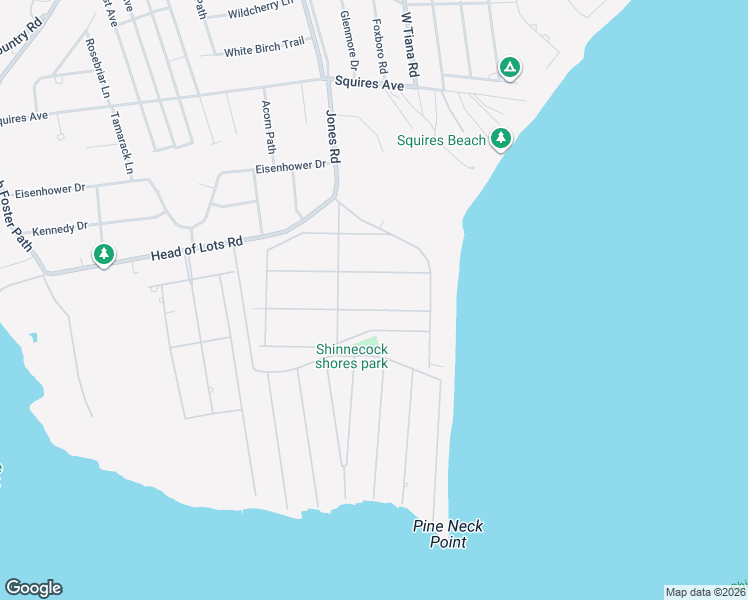 map of restaurants, bars, coffee shops, grocery stores, and more near 12 Groveland Avenue in East Quogue