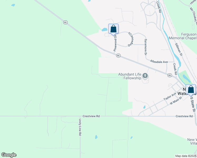 map of restaurants, bars, coffee shops, grocery stores, and more near 46171 Kayann Lane in New Waterford