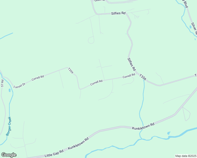 map of restaurants, bars, coffee shops, grocery stores, and more near 672 Mountain View Drive in Kunkletown