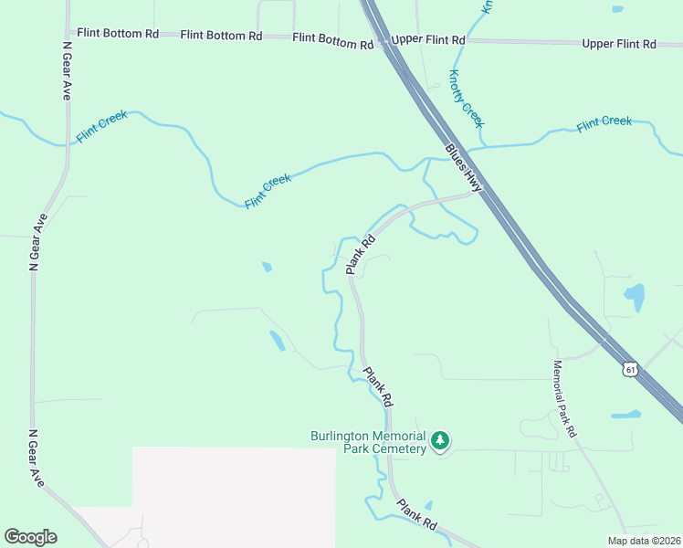 map of restaurants, bars, coffee shops, grocery stores, and more near 11475 Plank Road in Burlington