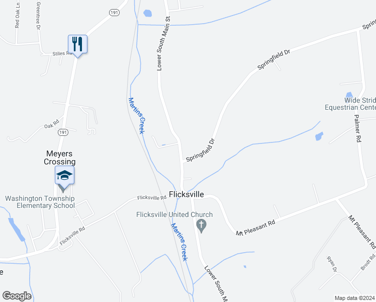 map of restaurants, bars, coffee shops, grocery stores, and more near 1095 Lower South Main Street in Bangor