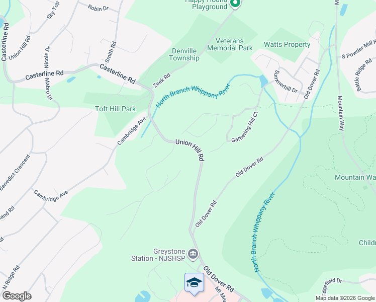 map of restaurants, bars, coffee shops, grocery stores, and more near 88 Union Hill Road in Morris Plains