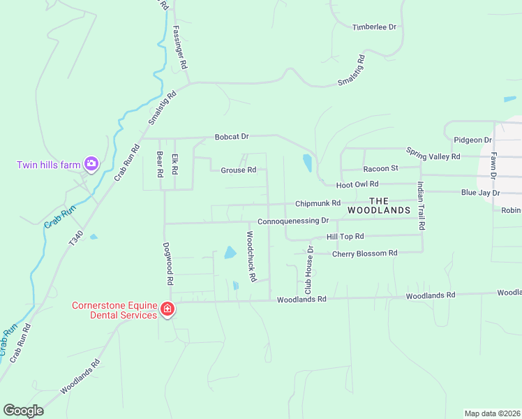 map of restaurants, bars, coffee shops, grocery stores, and more near 255 Chipmunk Road in Evans City