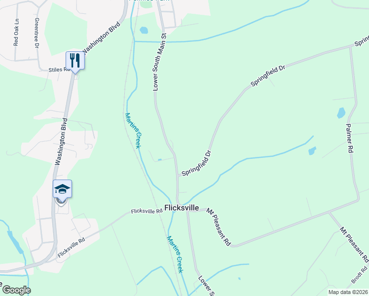 map of restaurants, bars, coffee shops, grocery stores, and more near 1085 Lower South Main Street in Bangor