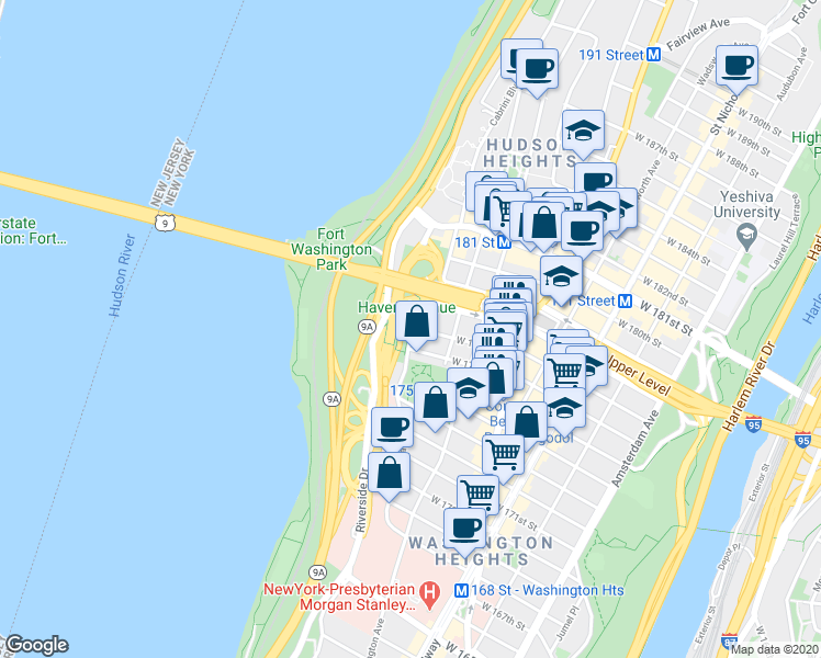 map of restaurants, bars, coffee shops, grocery stores, and more near 800 Woodhaven Boulevard in Queens