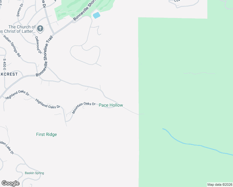 map of restaurants, bars, coffee shops, grocery stores, and more near 1289 Canyon Creek Drive in Bountiful