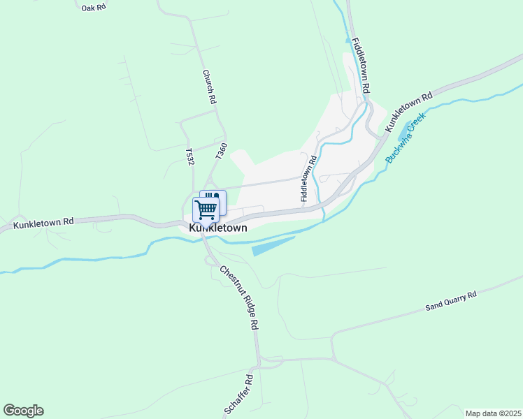 map of restaurants, bars, coffee shops, grocery stores, and more near in Kunkletown