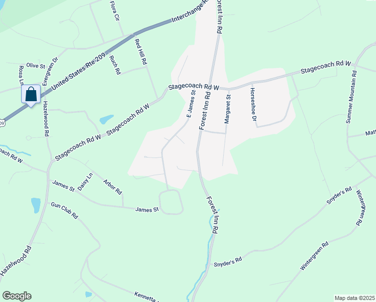 map of restaurants, bars, coffee shops, grocery stores, and more near 60 Nathan Circle in Lehighton