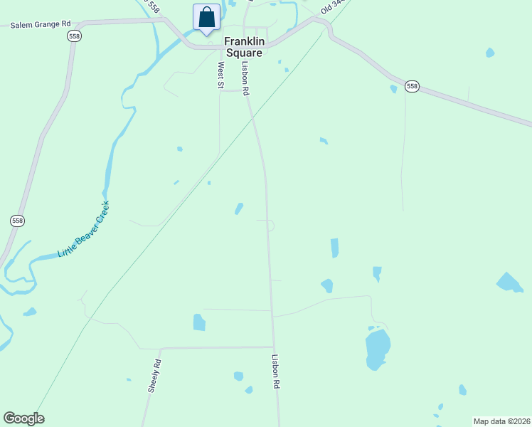map of restaurants, bars, coffee shops, grocery stores, and more near 3287-3879 Lisbon Road in Leetonia