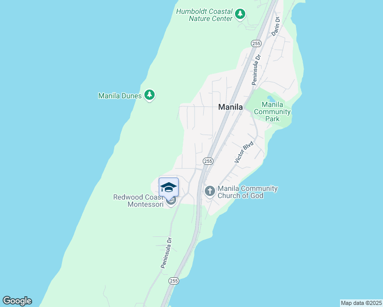 map of restaurants, bars, coffee shops, grocery stores, and more near 1767 Raineri Drive in Arcata