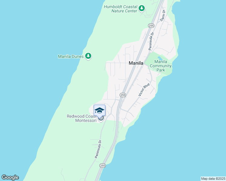 map of restaurants, bars, coffee shops, grocery stores, and more near 1767 Raineri Drive in Arcata