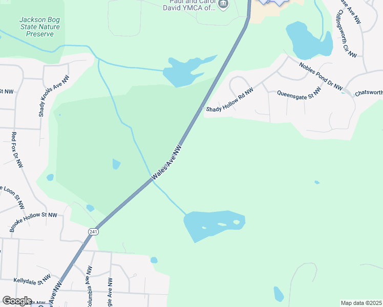 map of restaurants, bars, coffee shops, grocery stores, and more near 5010 Wales Avenue Northwest in Massillon