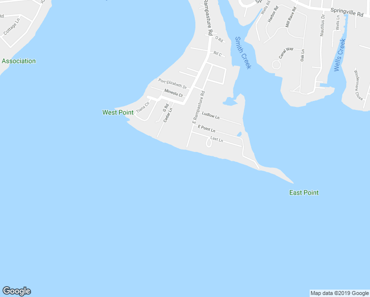 map of restaurants, bars, coffee shops, grocery stores, and more near 30 East Rampasture Road in Hampton Bays