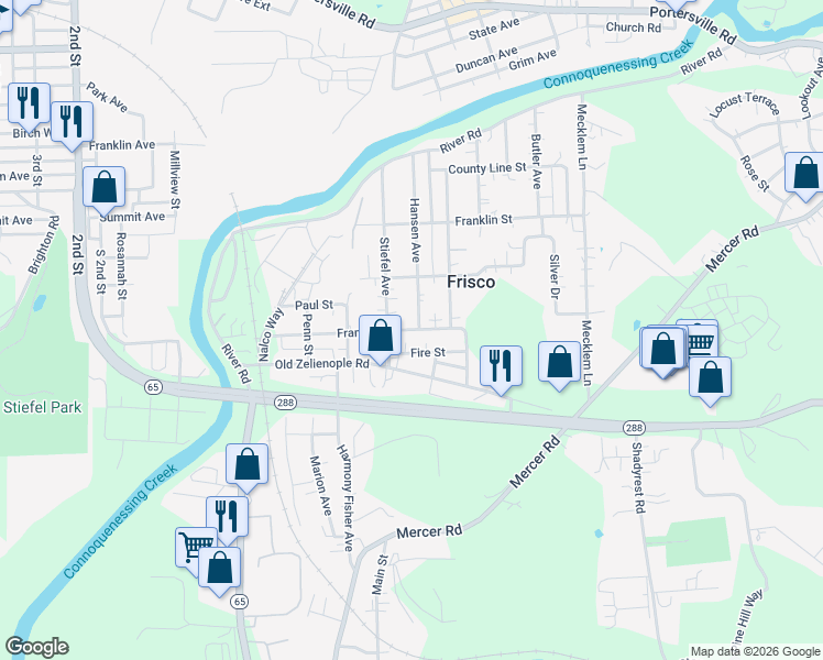 816 Frances Street, Ellwood City PA Walk Score