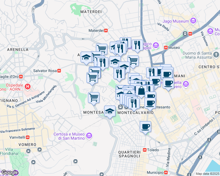 map of restaurants, bars, coffee shops, grocery stores, and more near in Naples