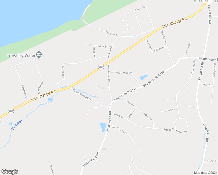 map of restaurants, bars, coffee shops, grocery stores, and more near 198 Hazelwood Road in Lehighton