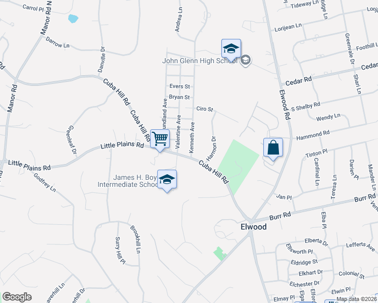 map of restaurants, bars, coffee shops, grocery stores, and more near 292A Cuba Hill Road in Huntington