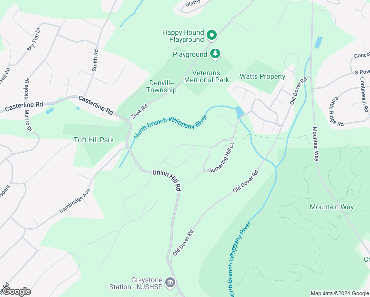map of restaurants, bars, coffee shops, grocery stores, and more near 70 Seasons Glen Drive in Morris Plains