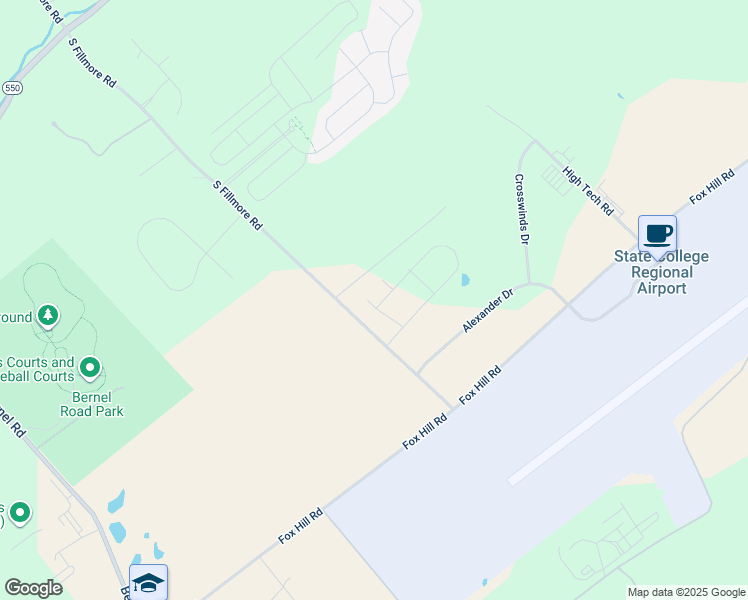 map of restaurants, bars, coffee shops, grocery stores, and more near 3062 Wolf Hall in State College