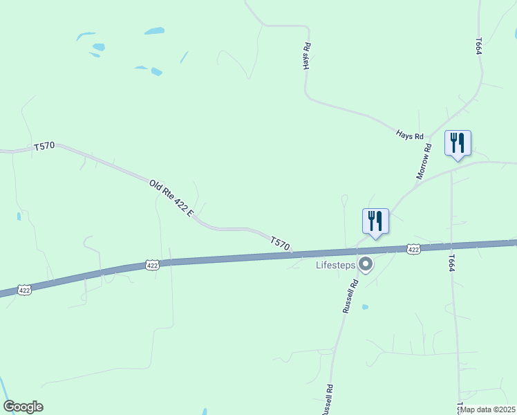 map of restaurants, bars, coffee shops, grocery stores, and more near in Fenelton
