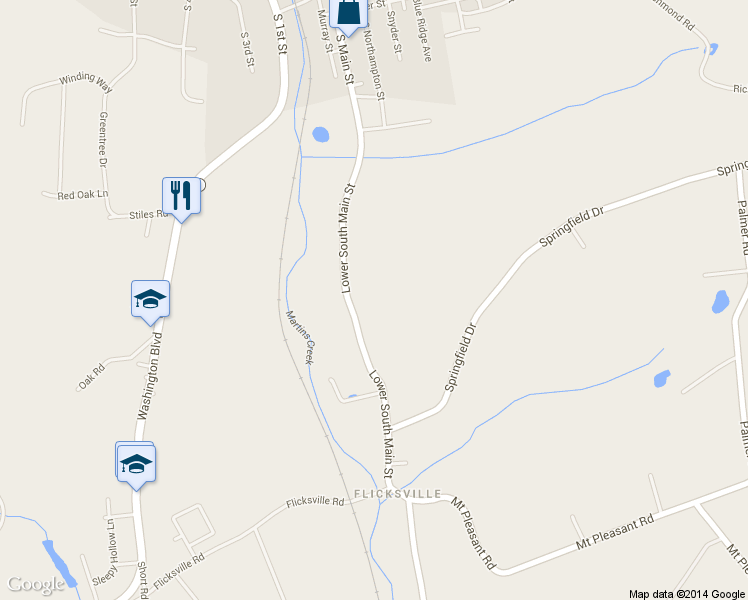 map of restaurants, bars, coffee shops, grocery stores, and more near 961 Lower South Main St in Bangor