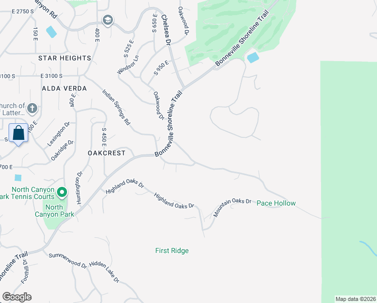 map of restaurants, bars, coffee shops, grocery stores, and more near 993 Canyon Creek Drive in Bountiful