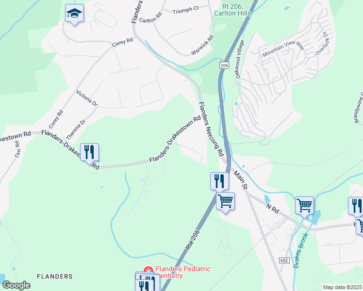 map of restaurants, bars, coffee shops, grocery stores, and more near in Mount Olive