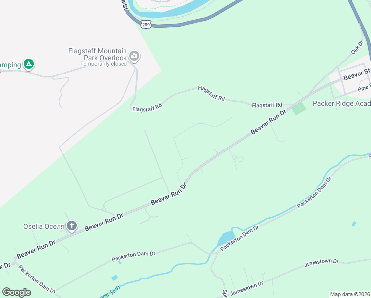 map of restaurants, bars, coffee shops, grocery stores, and more near 182 Dowbush Rd in Lehighton