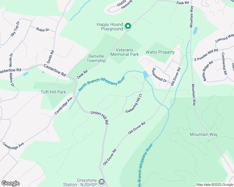map of restaurants, bars, coffee shops, grocery stores, and more near 46 Seasons Glen Drive in Morris Plains