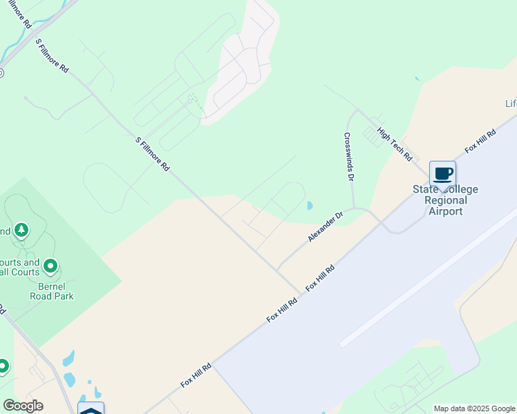 map of restaurants, bars, coffee shops, grocery stores, and more near 3062 Wolf Hall in State College