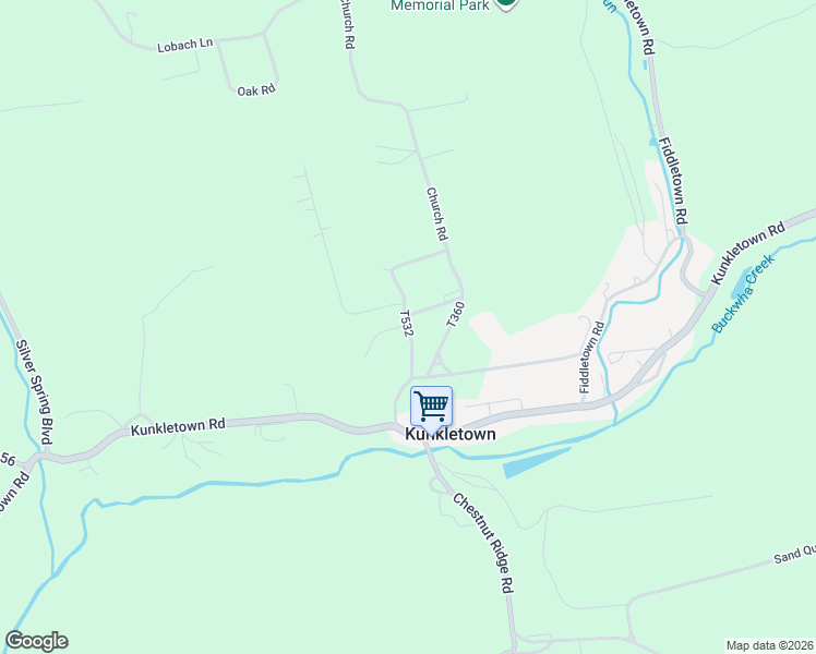 map of restaurants, bars, coffee shops, grocery stores, and more near Grove Road in Kunkletown