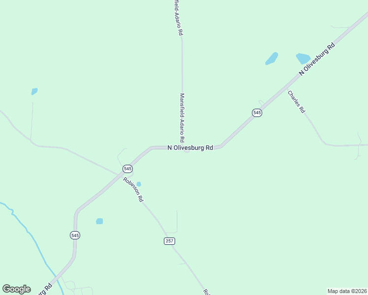 map of restaurants, bars, coffee shops, grocery stores, and more near 3502 North Olivesburg Road in Mansfield