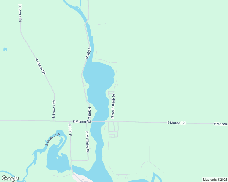 map of restaurants, bars, coffee shops, grocery stores, and more near 6662 North Apple Knob Drive in Monticello