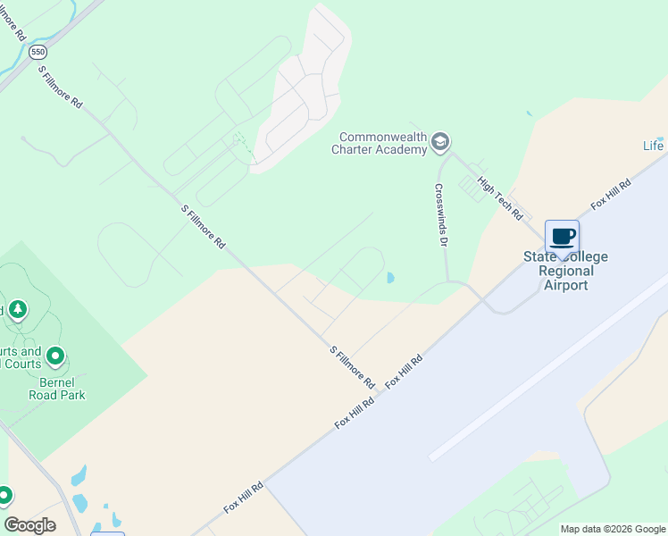 map of restaurants, bars, coffee shops, grocery stores, and more near 3062 Wolf Hall in State College