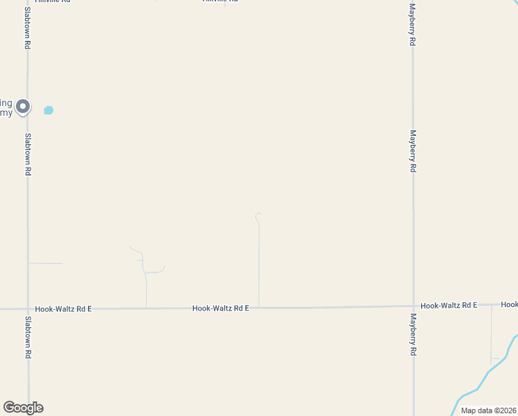 map of restaurants, bars, coffee shops, grocery stores, and more near 3645 Hook-Waltz Road East in Elida