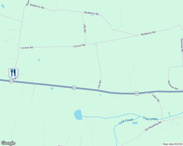 map of restaurants, bars, coffee shops, grocery stores, and more near Lily Road Exd in Paxinos