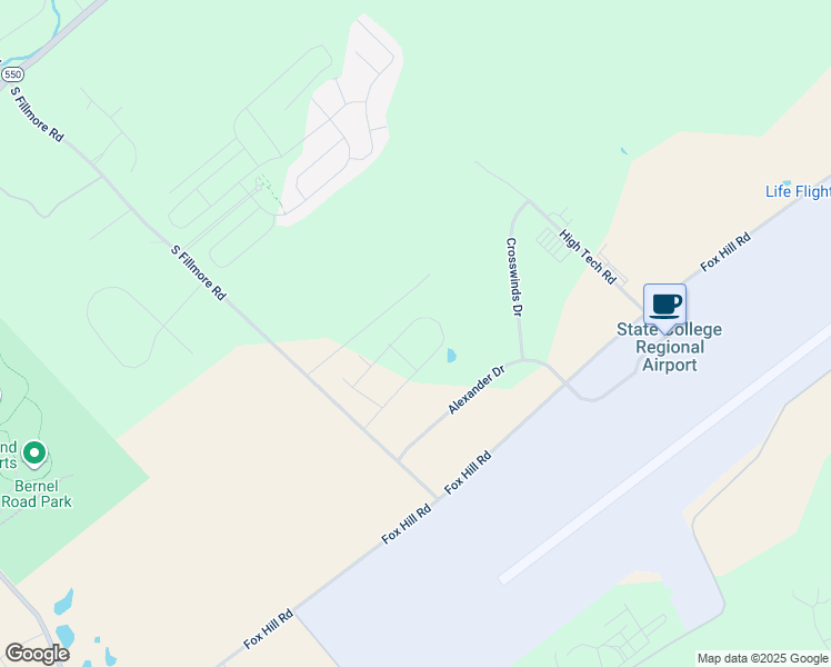 map of restaurants, bars, coffee shops, grocery stores, and more near 263 Magnolia Lane in State College