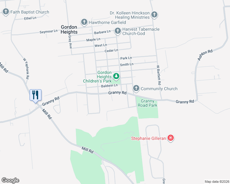 map of restaurants, bars, coffee shops, grocery stores, and more near in Yaphank