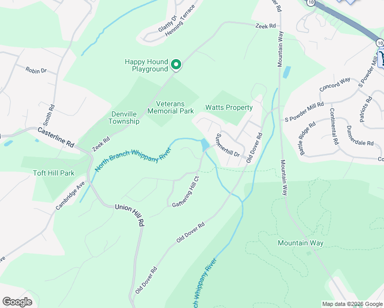 map of restaurants, bars, coffee shops, grocery stores, and more near 141 Autumn Ridge Road in Morris Plains