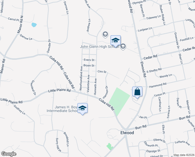 map of restaurants, bars, coffee shops, grocery stores, and more near 75 Ciro Street in Huntington