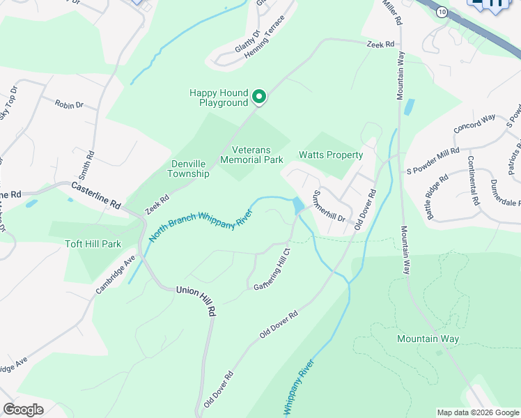map of restaurants, bars, coffee shops, grocery stores, and more near 141 Autumn Ridge Road in Morris Plains