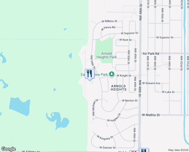 map of restaurants, bars, coffee shops, grocery stores, and more near 3910 Castle Circle in Lincoln