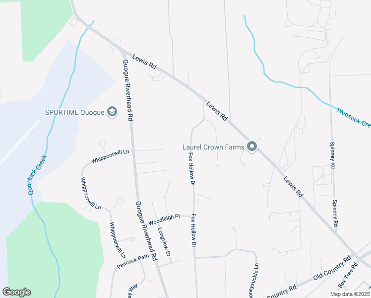 map of restaurants, bars, coffee shops, grocery stores, and more near 10 Fox Hollow Drive in East Quogue