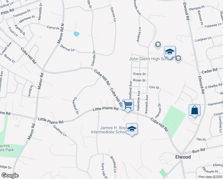 map of restaurants, bars, coffee shops, grocery stores, and more near 234 Cuba Hill Road in Huntington