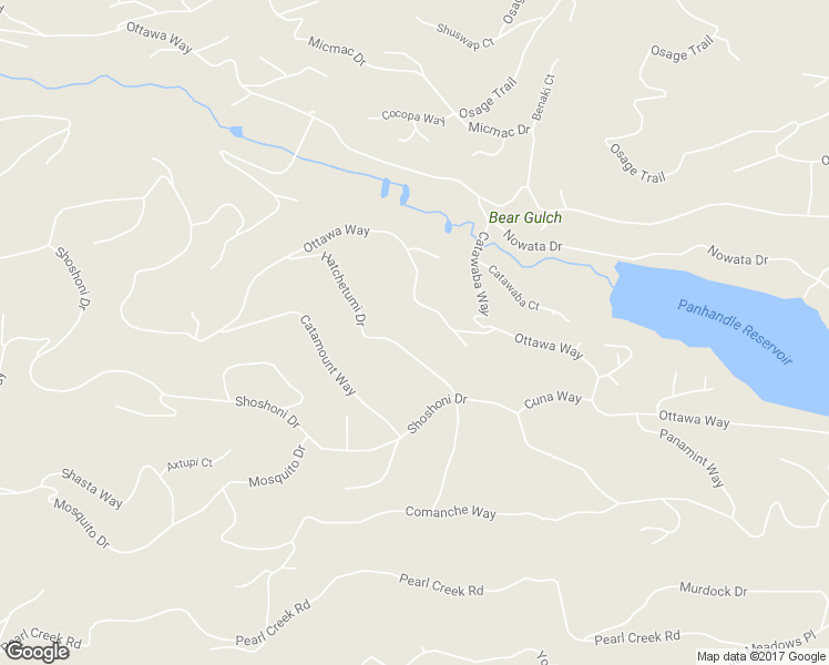 map of restaurants, bars, coffee shops, grocery stores, and more near 1609 Ottawa Way in Red Feather Lakes