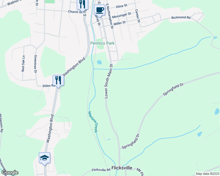 map of restaurants, bars, coffee shops, grocery stores, and more near 917 Lower South Main Street in Bangor