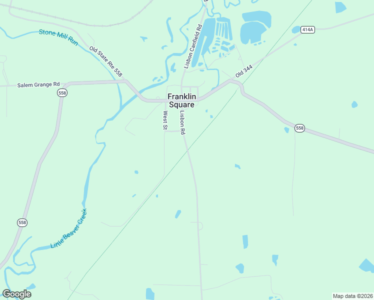 map of restaurants, bars, coffee shops, grocery stores, and more near 3287 Lisbon Road in Leetonia